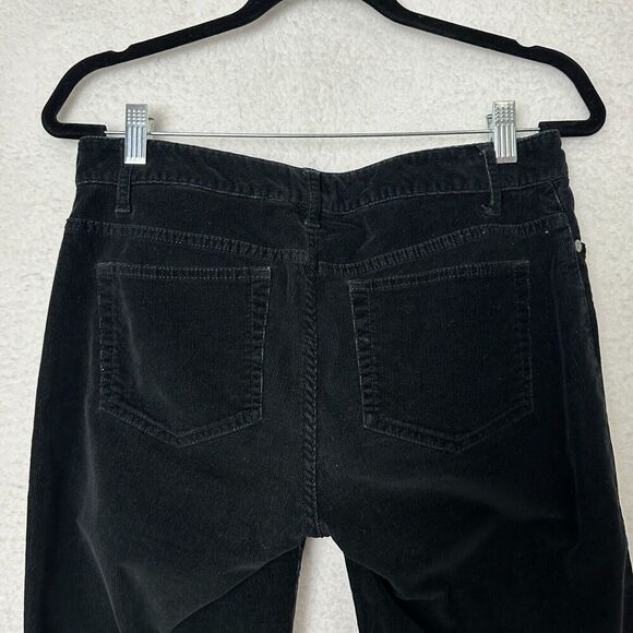 2/$30 J Jill Boot Cut Black Corduroy Casual Pants Size 8P Classic Stretch Preppy - Picture 10 of 13
